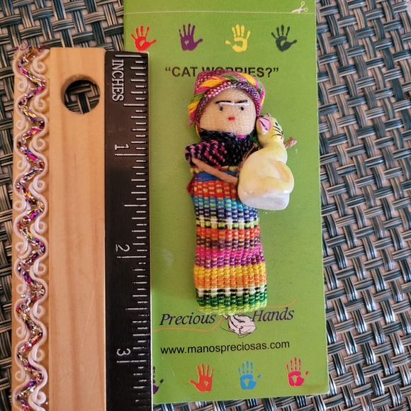 Cat Worries Doll and Cat Collar - Picture 3 of 8